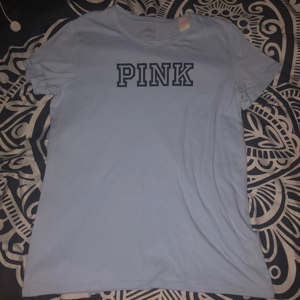 Light Blue Pink Short Sleeve
